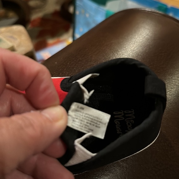Disney Mickey Mouse Red and Black Infant Shoes~6-9 Months - Picture 12 of 12